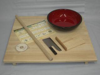 本格そば打ち５点セット　Ｍサイズ　ＤＶＤ付