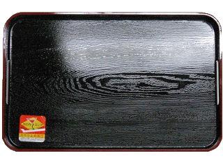 長手盆　天朱すべり止め　黒　４８ｃｍ