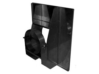 ホンマ　二重煙突強化眼鏡板　耐熱黒塗装　１５０ｍｍ径