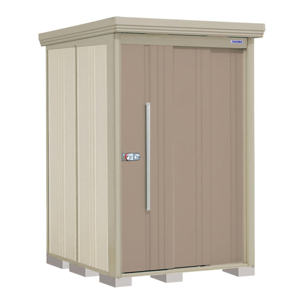 タクボ物置　Ｍｒ．ストックマン　ダンディ　間口１３２×奥行１５９ｃｍ　背面棚タイプ　一般型・結露減少屋根　カーボンブラウン　ＮＤ－Ｚ１３１５Ｂ