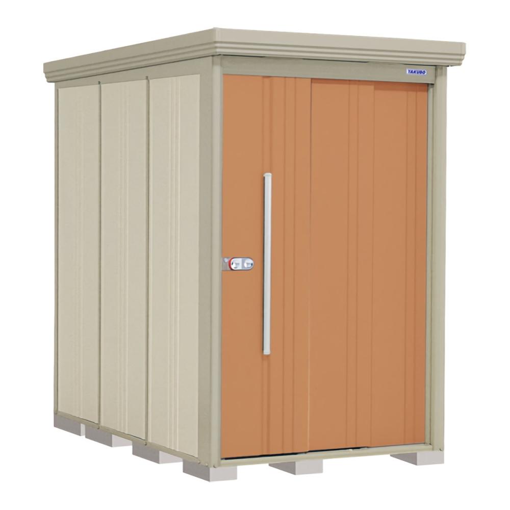 タクボ物置　Ｍｒ．ストックマン　ダンディ　間口１３２×奥行２２９ｃｍ　背面棚タイプ　一般型・結露減少屋根　カーボンブラウン　ＮＤ－Ｚ１３２２Ｂ