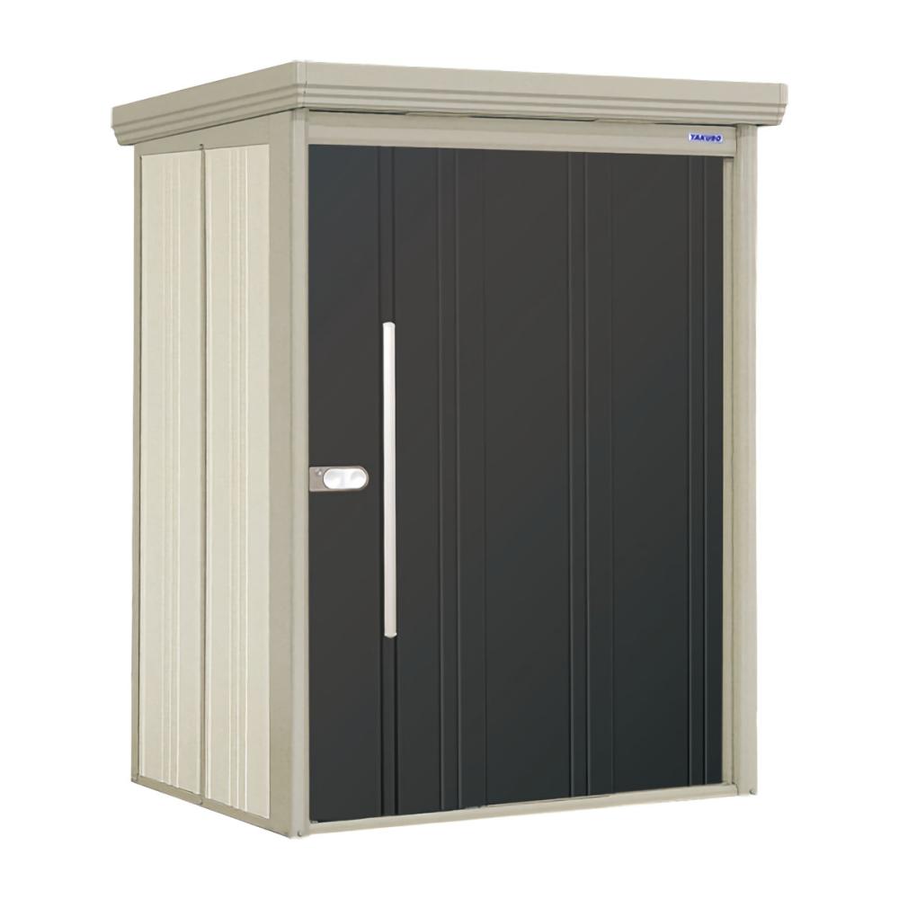 タクボ物置　Ｍｒ．ストックマン　ダンディ　間口１５０×奥行１２２ｃｍ　背面棚タイプ　一般型・標準屋根　カーボンブラウン　ＮＤ－１５１２Ｂ