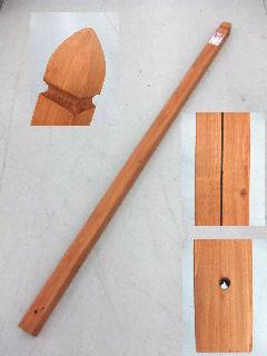 你的品牌名　ラティス用柱　６０ｍｍ角×１８０ｃｍ　ブラウン　ＫＢ６