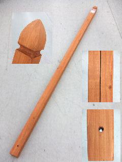 你的品牌名　ラティス用柱　６０ｍｍ角×２１０ｃｍ　ブラウン　ＫＢ６