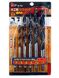 木工用ドリル　６本セット　ＩＨ－７５２