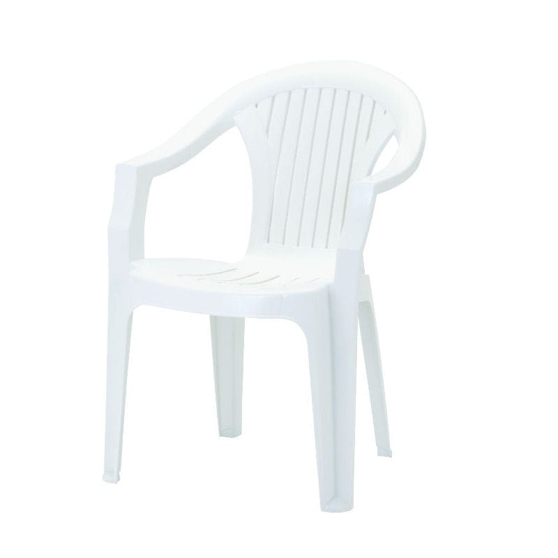 プラスチックチェアー　ホワイト