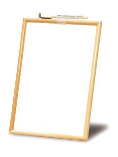 ナカバヤシ　ウッドホワイトボード　ミニ・Ｌサイズ　ＷＢＭ－００２