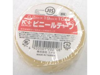 Ｋ＋　ビニールテープ　透明　１９ｍｍ×１０ｍ