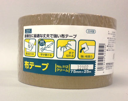 布テープ　＃１１２　７５ｍｍ×２５ｍ