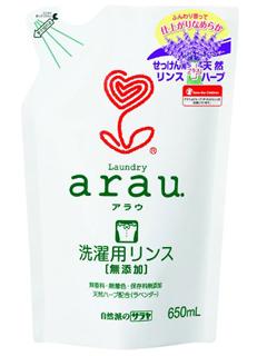 ａｒａｕ　洗濯用リンス　仕上げ　詰替　６５０ｍＬ