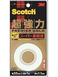 ３Ｍ　スコッチ　超強力両面テープ　プレミアゴールド２５ｍｍ　スーパー　ＫＰＳ－２５