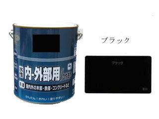 水性Ｐペイント　つやあり　３．２Ｌ　ブラック