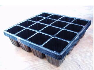 連結ポット　黒　１０個入り　１６穴