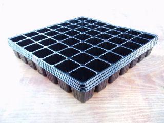 連結ポット　黒　１０個入り　４９穴