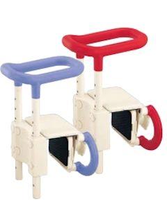 高さ調節付浴槽手すり　ＵＳＴ－１３０　レッド