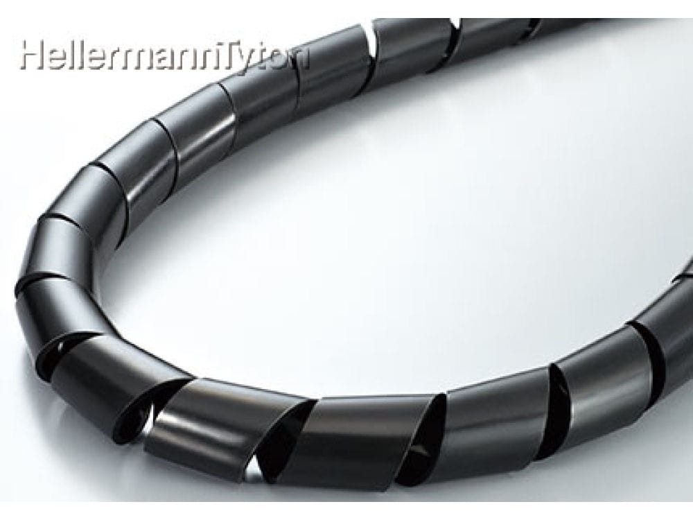 スパイラルチューブ　直径１０ｍｍ　黒　ＴＳ１０Ｗ０１（切売）