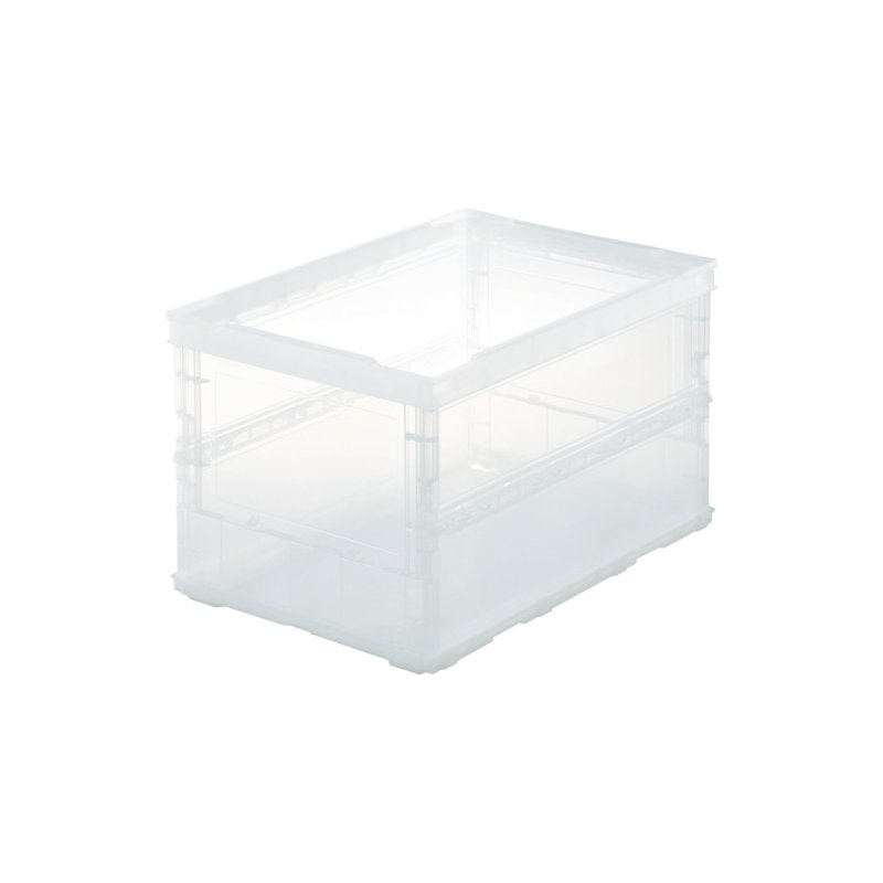 ＴＲＵＳＣＯ　薄型折りたたみコンテナスケル　５０Ｌ　透明　ＴＳＫ－Ｏ５０Ｂ
