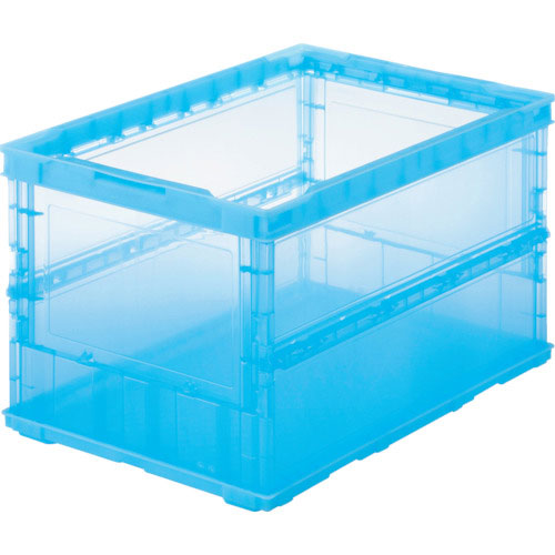 ＴＲＵＳＣＯ　薄型折りたたみコンテナスケル　５０Ｌ　青　ＴＳＫ－Ｏ５０Ｂ＿