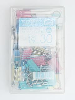 ダブルクリップ　小　カラーアソート　３０個