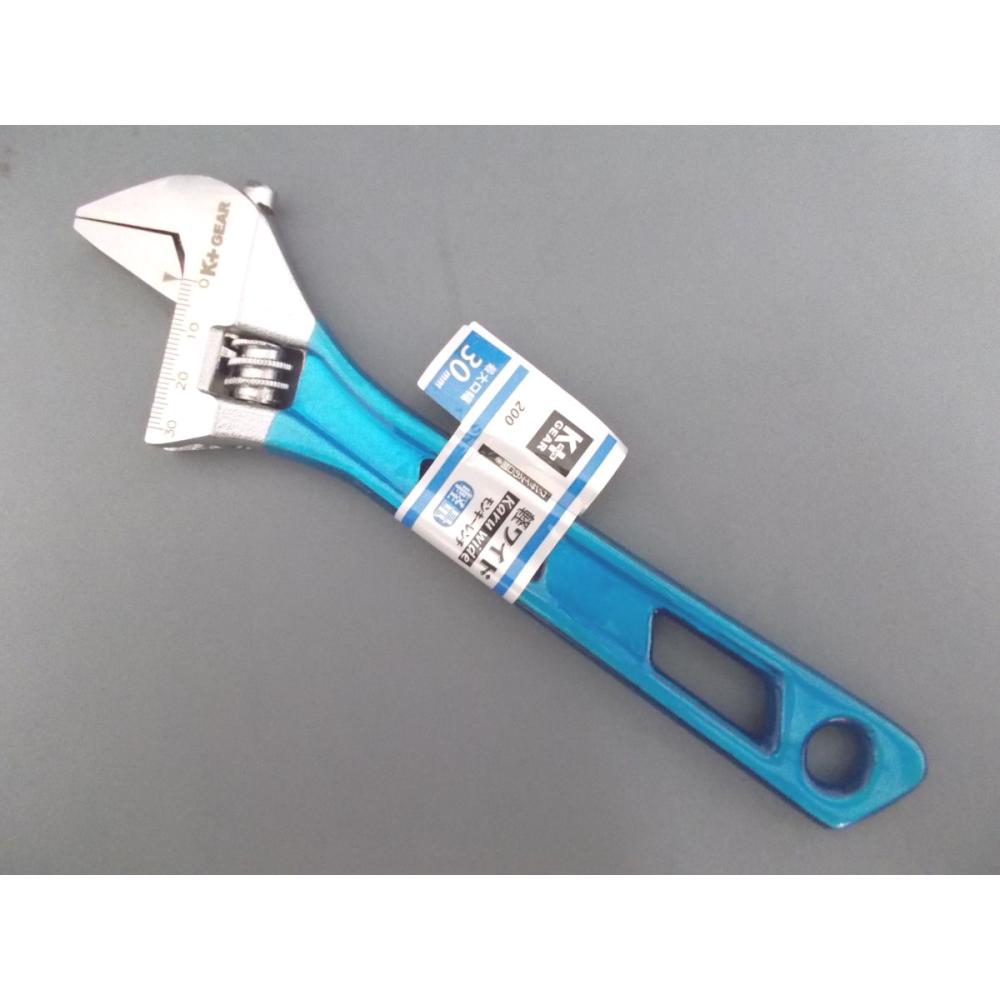 軽ワイドモンキーレンチ　２００ｍｍ