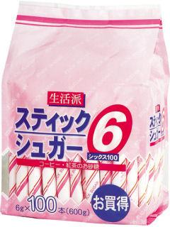 生活派　スティックシュガー　６ｇ×１００本入