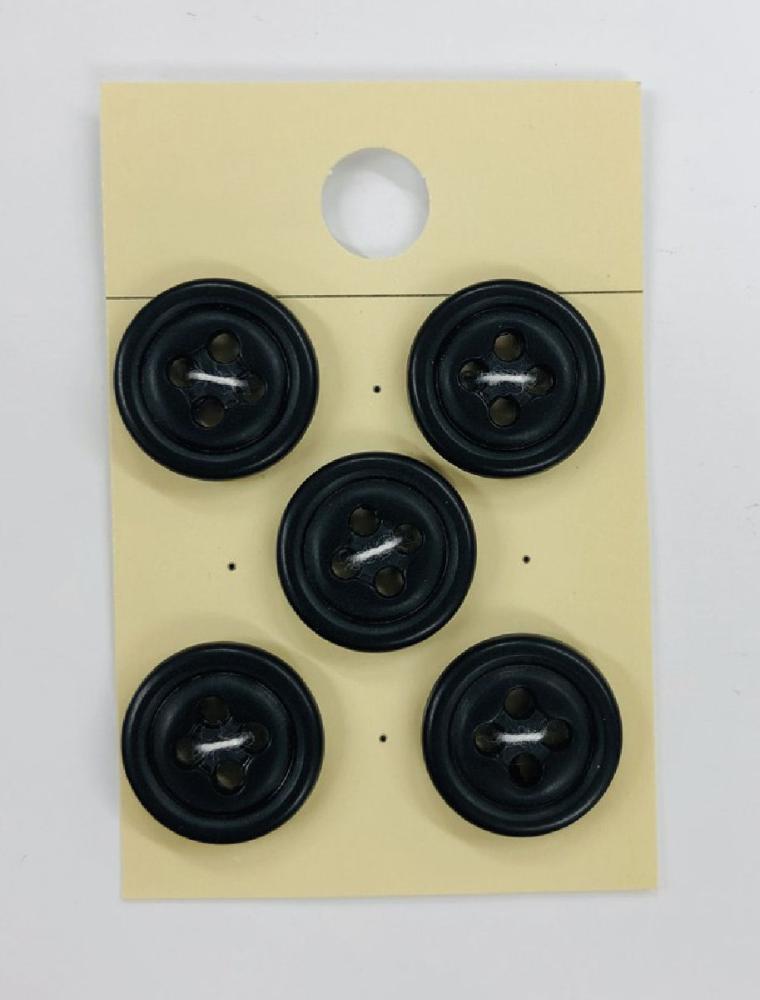 ボタン１５ｍｍ　黒　１０８１