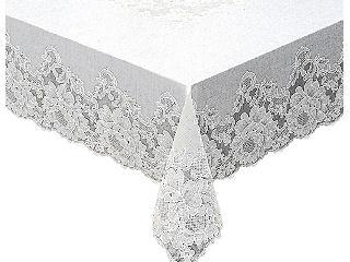 １枚物テーブルクロス　リージェンシー　ホワイト　１５２×２６４ｃｍ