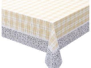 １枚物テーブルクロス　サンマリノ　ベージュ　１３０×１７０ｃｍ