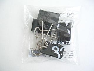 ダブルクリップ　ブラック　＜大＞