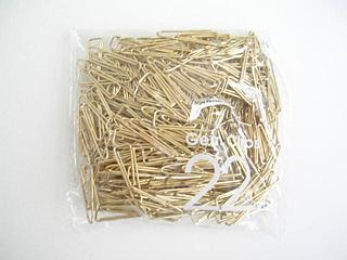 Ｖゼムクリップ　ゴールド　＜小＞