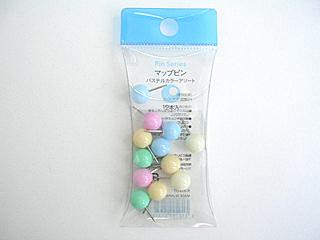 マップピン　パステルカラー　アソート