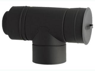 ホンマ　黒耐熱　二重　ステンレス　Ｔ曲　直径１２０ｍｍ