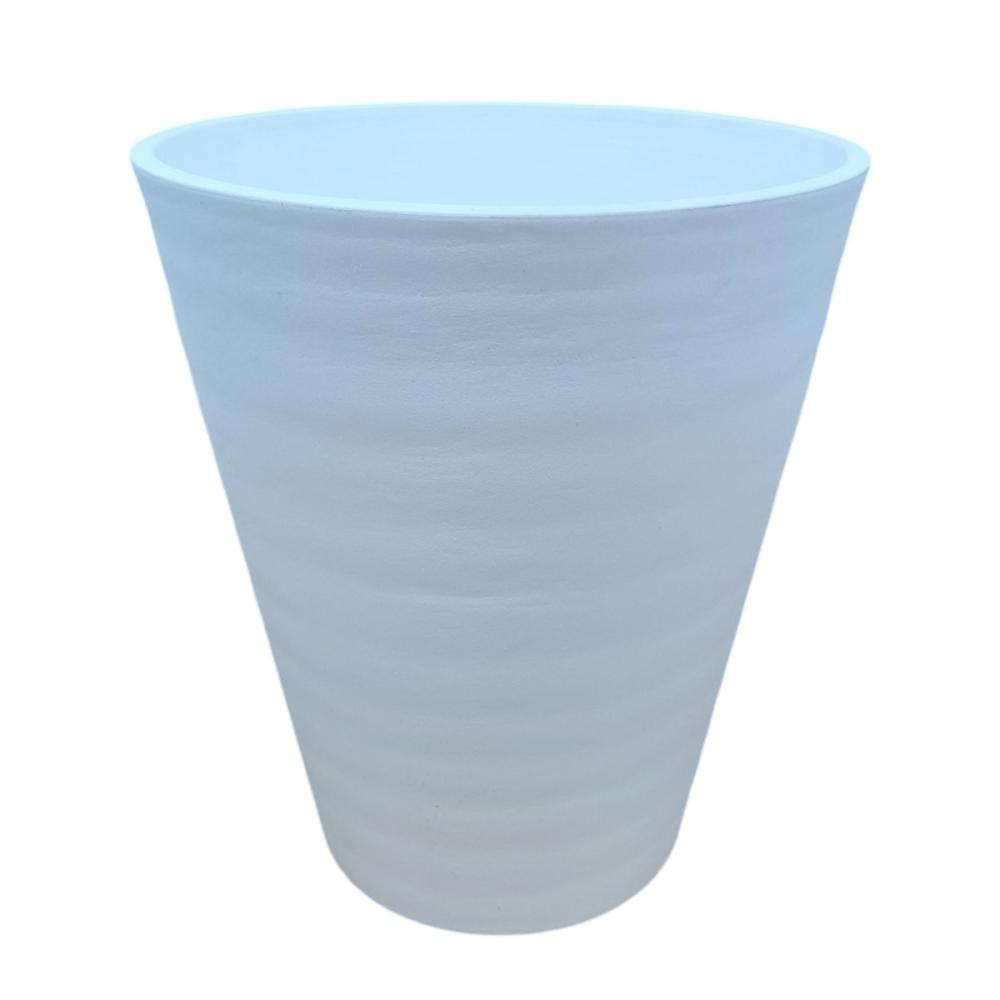 明和　セラアート長鉢　５号　白