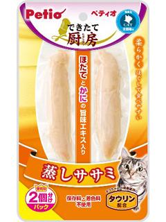 ペティオ　できたて厨房キャット　蒸しササミ　２本入