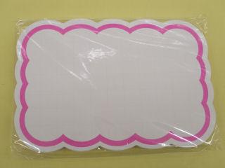 ササガワ　抜型カード波四角　特大　ピンク