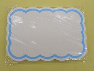 ササガワ　抜型カード波四角　特大　ブルー