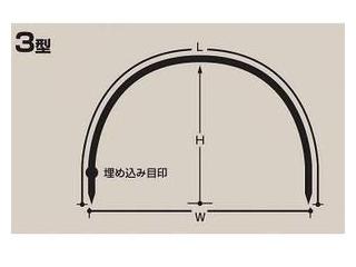 セキスイ大型トンネル支柱（１６Ｓ－３４２）３型支柱径１６×幅２，４００×高さ１，４２０ｍｍ