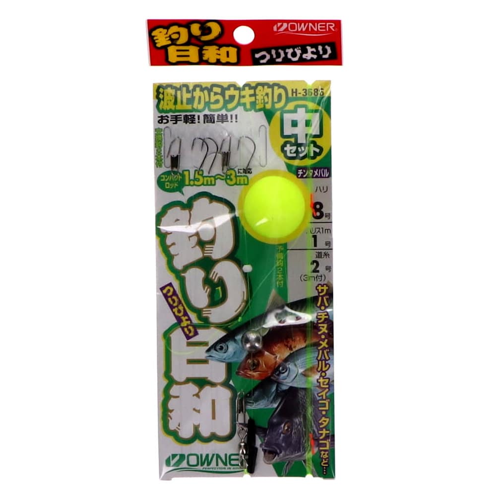 オーナー　波止からウキ釣りセット　中