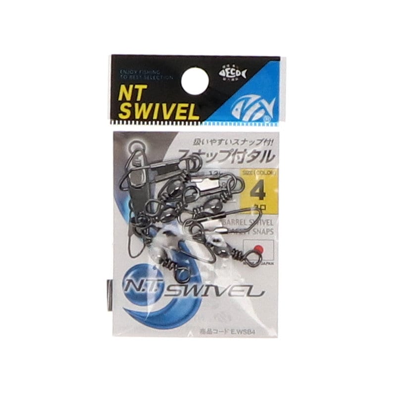 ＮＴスイベル　スナップ付タル型サルカン　４