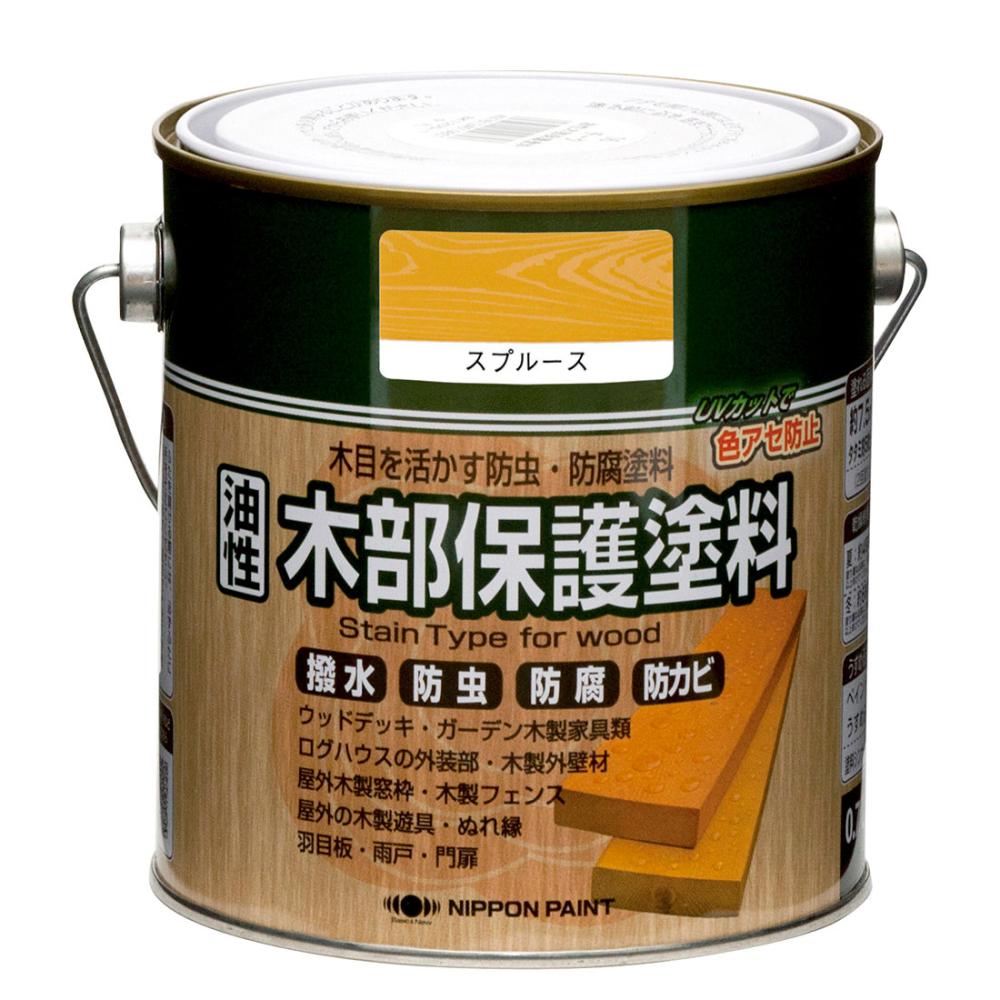 ニッペホームプロダクツ　油性木部保護塗料　０．７Ｌ　スプルース