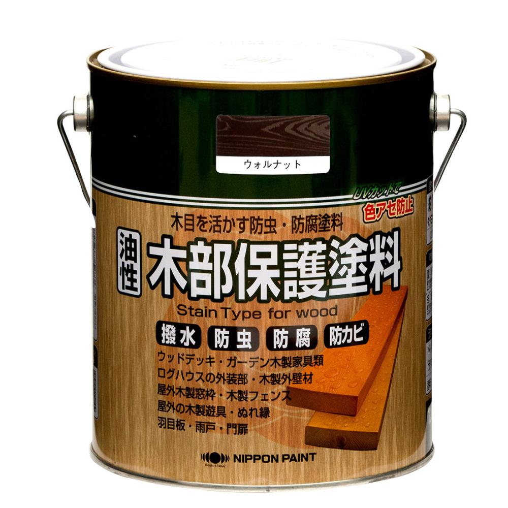 ニッペホームプロダクツ　油性木部保護塗料　１．６Ｌ　ウォルナット
