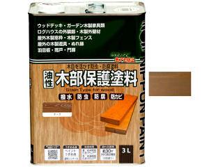 ニッペホームプロダクツ　油性木部保護塗料　チーク　３Ｌ