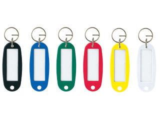 オープン　キーホルダー名札　ハード　６枚入（６色）　ＫＨ－５０