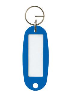 オープン　キーホルダー名札　青　１０枚入　ＫＨ－５０－１０