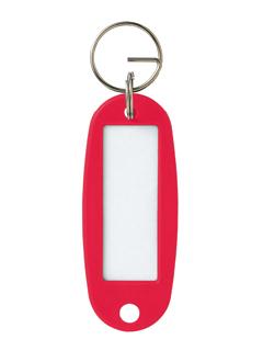オープン　キーホルダー名札　赤　１０枚入　ＫＨ－５０－１０