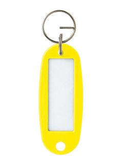 オープン　キーホルダー名札　黄　１０枚入　ＫＨ－５０－１０