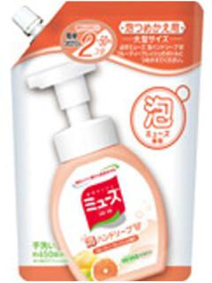 泡ミューズ　フルーティフレッシュ　詰め替え　大型サイズ　４５０ｍＬ