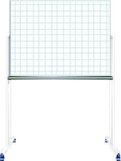 ホーローホワイトボード　片面脚付　暗線入　ホ－ＷＦ－Ｕ３４Ｘ