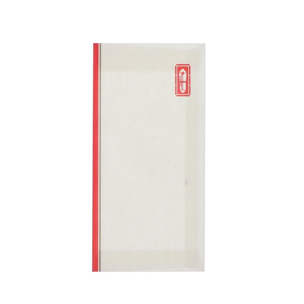 万型ポチ　自然色　赤のし　５枚入り　ＫＫＰ５１３