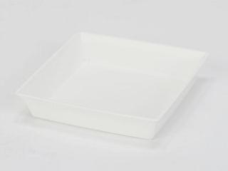 トールスクエア受皿　６号　ホワイト